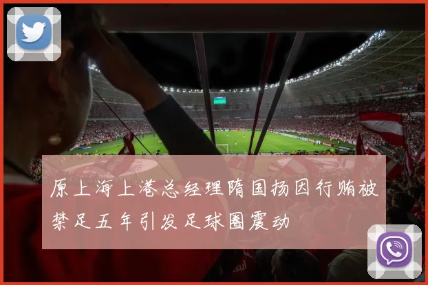 原上海上港总经理隋国扬因行贿被禁足五年引发足球圈震动